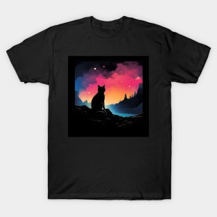 SPACE CAT LOVER : Nature's Serenity Series T-Shirt